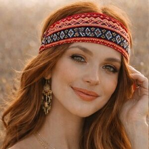 NWOT Pack of 2 Colorful Patterned Headbands